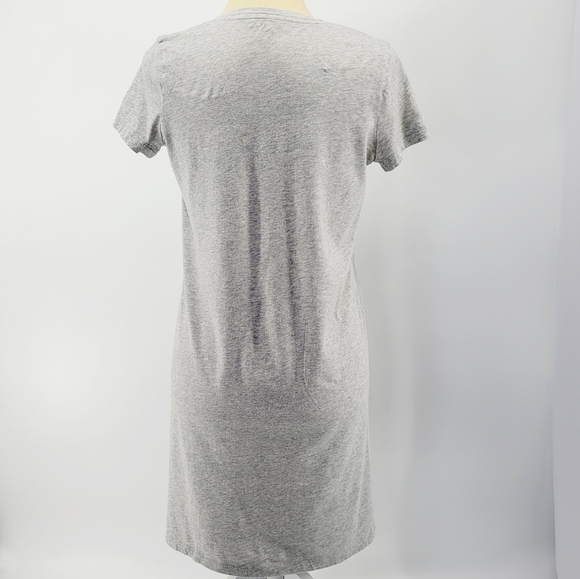 Madewell Northside Vintage V-Neck Tee Dress in Heathered Gray Size XS - Picture 7 of 11